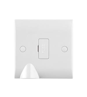 Saxby Lighting Curved Edge 13a Unswitched Fused Spur Unit With Flex Outlet
