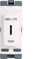 Hager 20A Double Pole Emergency Key Switch (White)