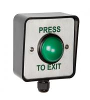 RGL Waterproof Green Button Press To Exit