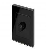 Retrotouch Crystal 1G 2 Way Rotary LED Dimmer Switch (Black PG)