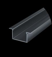 DTS 2 Metre 20mm Double Width Deep Recessed LED Profile (Anthracite RAL7016)