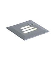 Collingwood Slotted Square 1W LED Ground Light (Stainless Steel)
