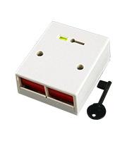 CQR Double Push Plastic Personal Alarm (White)