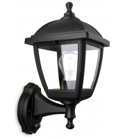 Firstlight Palma 2816BK Classic Outdoor Uplight PIR Lantern (Black Finish)