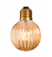 Firstlight 4916 Decorative LED Vintage Filament Bulbs with Amber Glass (4W Edison Screw)
