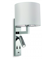 Firstlight Spirit 2 Light Wall Fitting In Polished Chrome Finish With Cream Shade