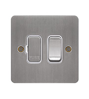 Hager Switched Fused Connection Unit (Brushed Steel)
