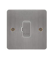Hager Unswitched Fused Connection Unit (Brushed Steel)