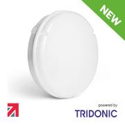 NET LED Newton 2D IP65 White Polycarbonate Bulkhead 16W Tri-Colour Standard 