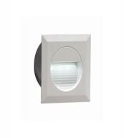 Knightsbridge Recessed Square Indoor/Outdoor LED Guide/Stair/Wall Light LED (White)