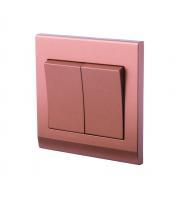 Retrotouch Simplicity 2 Gang Retractive Light Switch (Bronze)