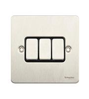 Schneider Electric GET Ultimate 3G 2W Switch (Stainless Steel)